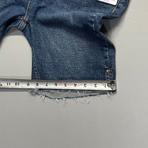 Free People Cadet Blue Women's Size 26 Distressed High Rise jean Shorts - Picture 6 of 8